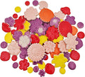 500g/1.1lb Ceramic Mosaic Tiles Mixed Shapes of Flowers, Mushrooms by Unknown