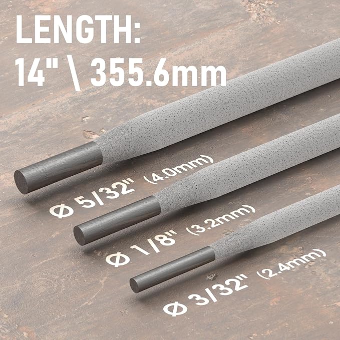 YESWELDER E7018 5/32'' 10LB Welding Rod Low Hydrogen Carbon Steel Stick Electrodes