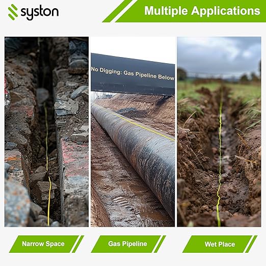 14 AWG Tracer Wire 600V 100% Solid Copper Conductor Direct Burial Underground, Yellow Tracer Wire for Locating Underground Pipes and Lines Gas Electrical Wire Water Sewer Pipe and Fiber Optic, 250 FT