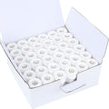 New Brothread 144pcs White 60S/2 Prewound Bobbin Thread Plastic Size A SA156 by Newbrothread