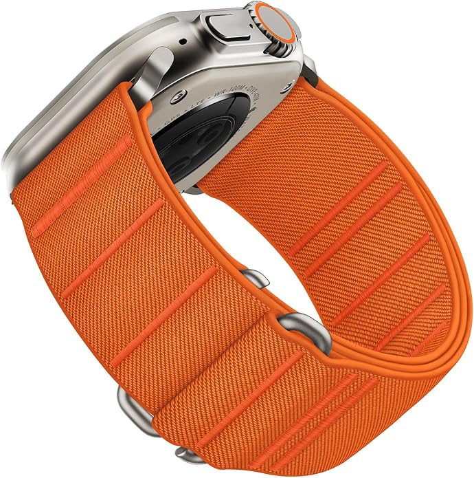 Suitisbest Sport Bands Compatible with Apple Watch Ultra Band 49mm 46mm 45mm 44mm 42mm 38mm 40mm 41mm Men Women, Stretchy Nylon Sport Loop Strap with S-Hook for iWatch Series 10 Ultra SE 9 8 7 6 5 4 3