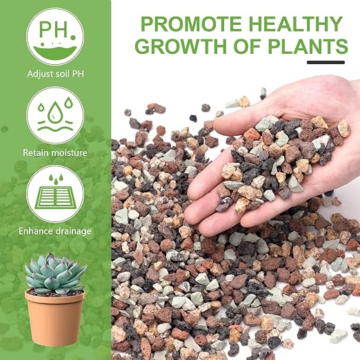 Pulovin 2.5lbs Mix Horticultural Lava Rocks - Image 3