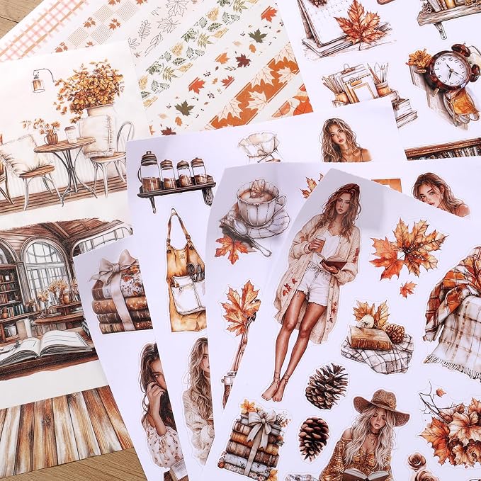 A5 Size Journaling Stickers -200 Pre-Cut Washi Stickers - Image 7