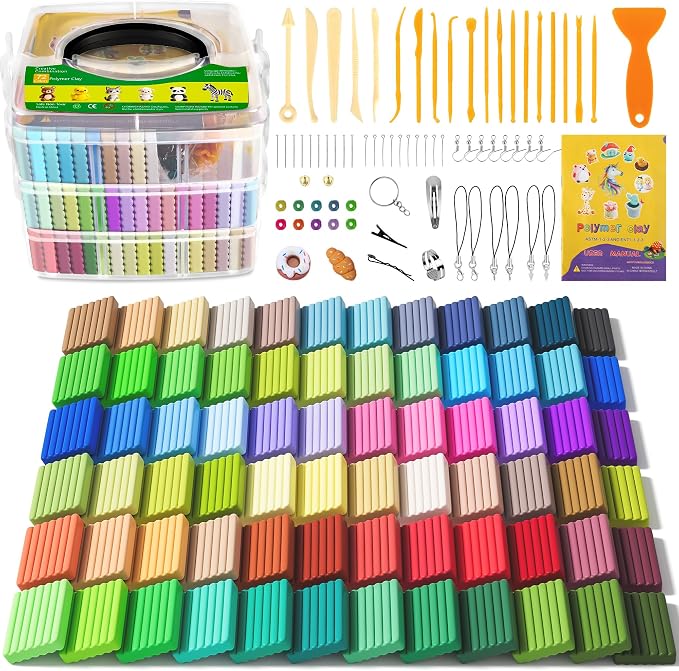 Aestd-ST Polymer Clay 72 Colors, Oven Bake Modeling Clay by Aestd-STqualityclay