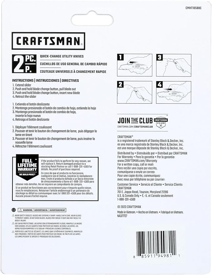 CRAFTSMAN Quick Change Utility 2Pk Cut C - Image 7