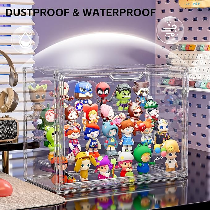Clear Acrylic Display Case for Collectibles 4 Layer Hobby Figure Display Case - Image 3