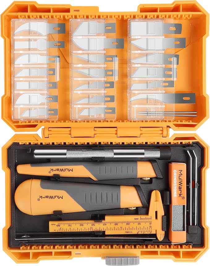 MulWark 41-Piece Precision Hobby Knife Set - Image 8