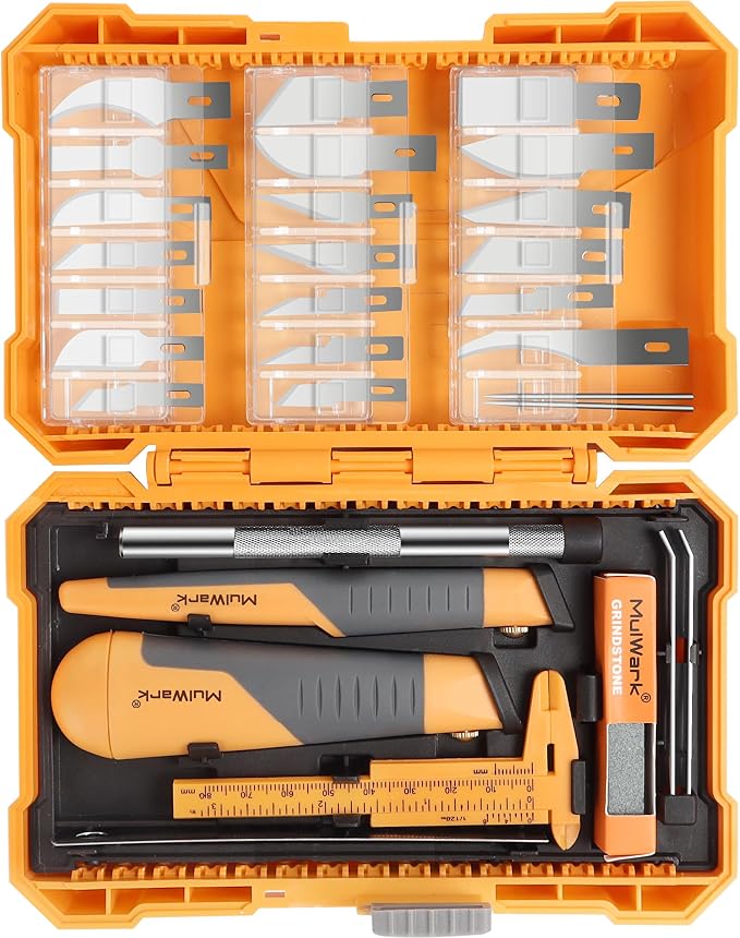 MulWark 41-Piece Precision Hobby Knife Set by MULWARK