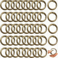 Round Carabiner Clip Bulk 48pcs 1 Inch Colorful Circle Carabiner Key Ring Clips by Cmidy