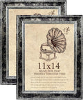 11x14 Picture Frame with Real Glass set of 2-Vintage Frames by TKYGU