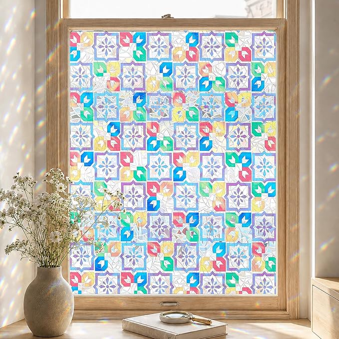 ADD.HERES Window Privacy Film, Stained Glass Decorative Static Cling, Removable - Image 8
