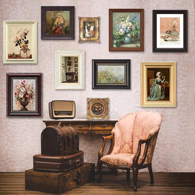 Qunclay 10 Pack Vintage Picture Frames - Image 4