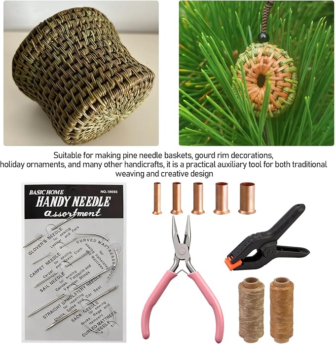 HUIKANGSHENG Pine Needle Basket Making Set - Image 5