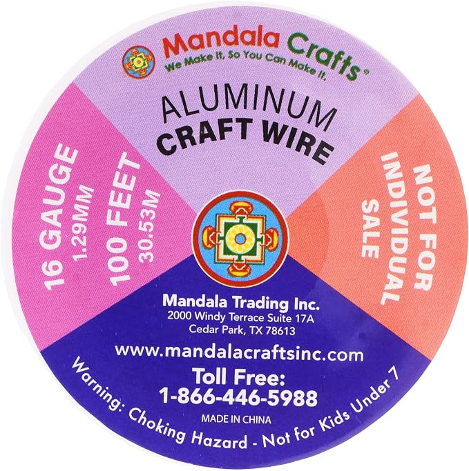 Mandala Crafts 16 Gauge Anodized Aluminum Craft Wire - Image 3
