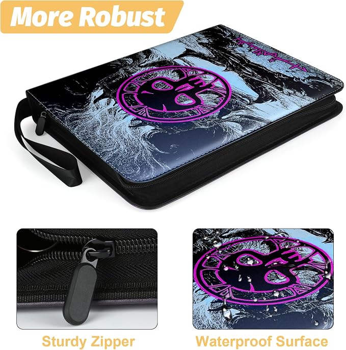 9 Pocket Card Binder, 720 Double Sided Pocket Trading Card Binder, Premium PU - Image 3