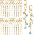 Chuyau 20pcs Gold Keychain Making Kit Swivel Snap Hook Lobster Claw Clasps by chuyau