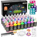 Shuttle Art Fabric Paint Set, 45 Colors 3D Permanent Paint by ShuttleArt