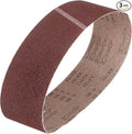 HARFINGTON 4 x 36 Inch Sanding Belts, 3 Pcs 80 Grits Aluminum Oxide Abrasive Belt Sander File Belt for Woodworking, Metal Polishing, Knife Sharpener