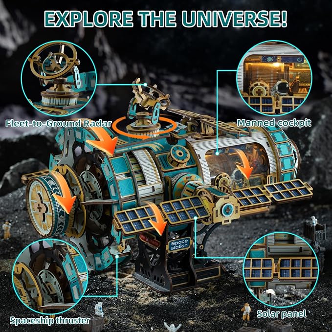 3D Wooden Puzzles International Space Station Model - Image 3