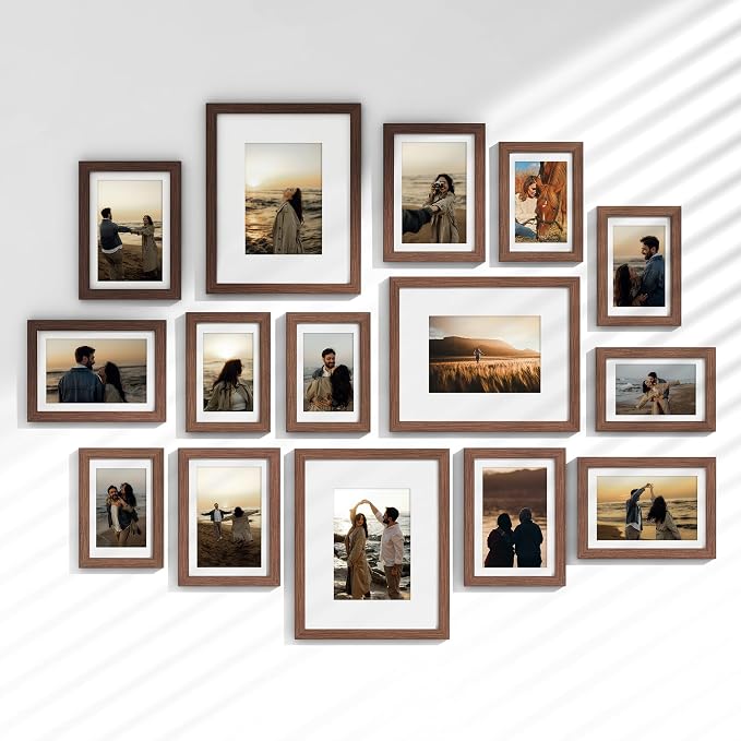 Venusmiles 15 Pack Picture Frames Collage Wall Decor, Gallery Frame Set by Venusmiles