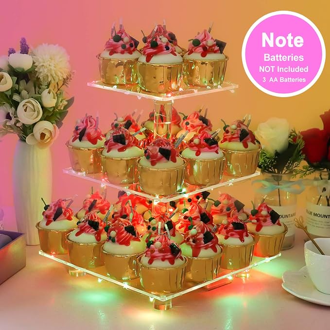YestBuy 3 Tier Cupcake Stand - Image 5