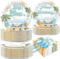 200pcs Summer Beach The Big One Party Plates Napkins Boy Surfing First Birthday by Naozinebi