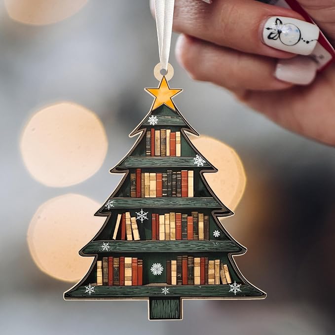 Sensemory Book Christmas Ornament 2025 Faux Stained Glass, Tree Decor Ornaments - Image 3