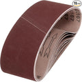 HARFINGTON 3 x 21 Inch Sanding Belts, 15 Pcs 320 Grits Aluminum Oxide Abrasive Belt Sander File Belt for Woodworking, Metal Polishing, Knife Sharpener