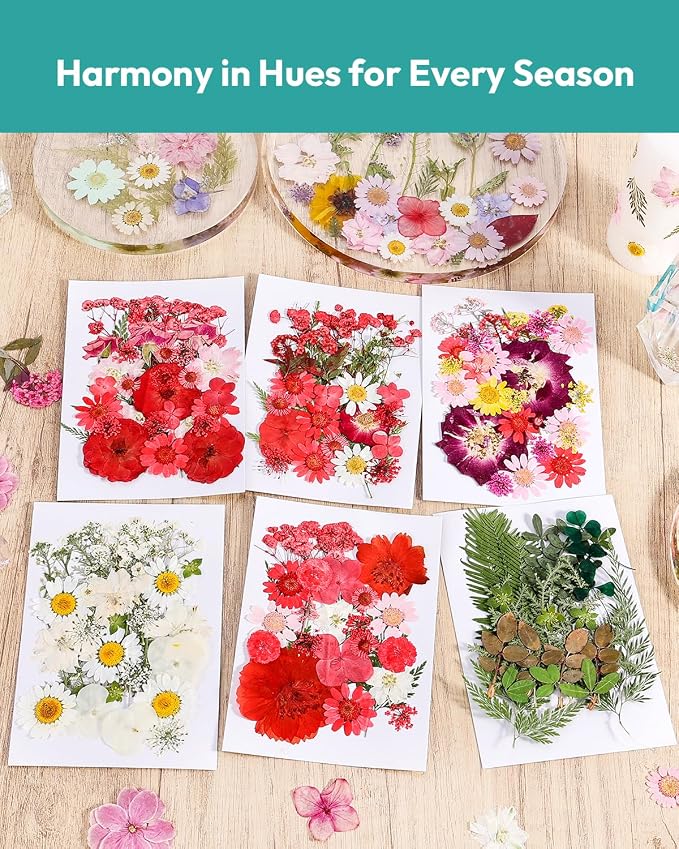 Dried Flowers, Resiners 174Pcs Pressed Flowers - Image 2