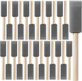 Bates- Foam Paint Brushes with Wood Handle, 1 Inch, 26 Pack, Sponge Brushes by BatesChoice