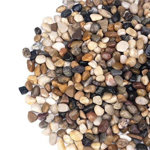 Pulovin 10 lbs Pebbles for Indoor Plants, 3/8" Plant Rocks for Pots Indoor by GardenSteward