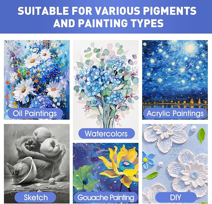 FUMILE 16x20 Canvas for Painting Stretched, 8 Pack Canvases for Painting-5/8 in - Image 5