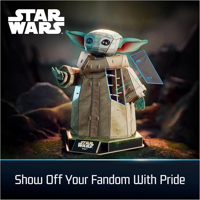 4D Build, Star Wars Grogu 3D Model Kit, Star Wars Collectibles & Desk Decor - Image 6