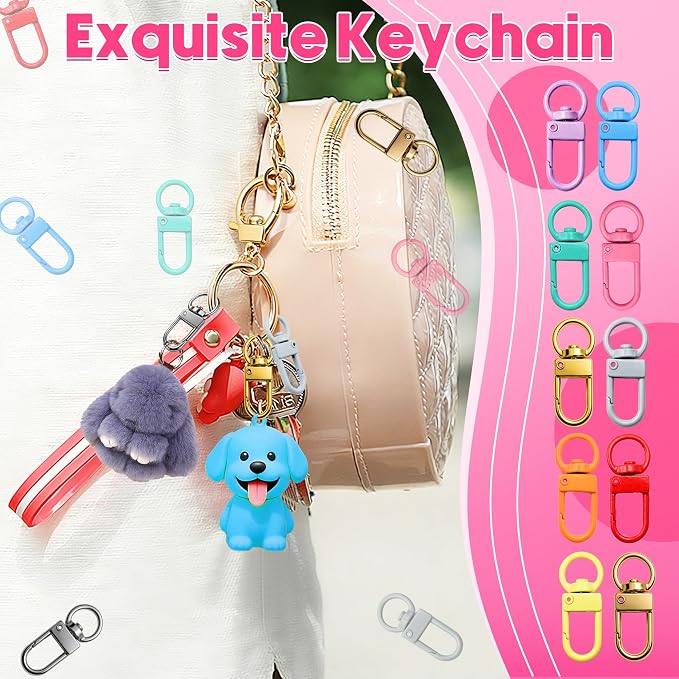 100PCS Dopamine Color Keychain - Image 4