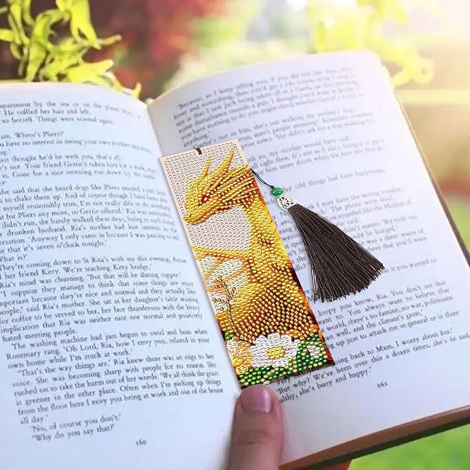 Dragon Diamond Art Bookmarks Kit: 8 Pcs Diamond Painting Bookmark - Image 7