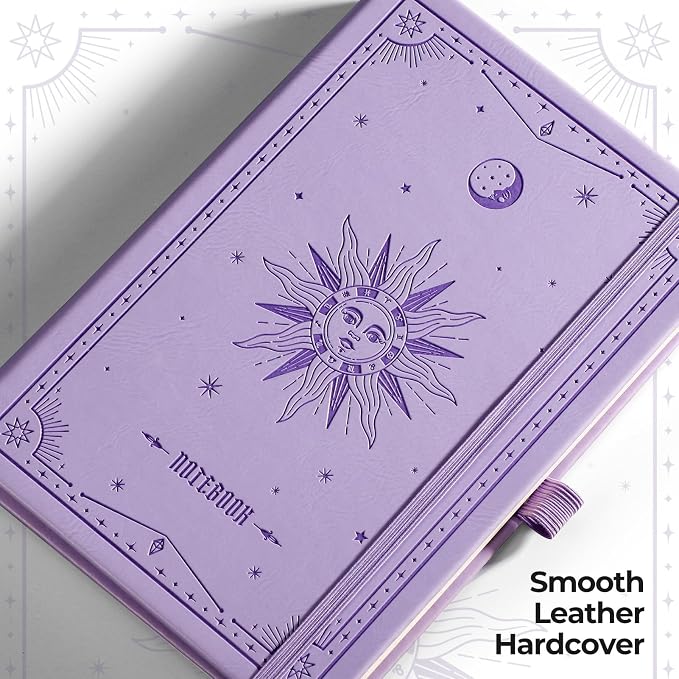 EMSHOI Lined Journal Notebook, 320 Numbered Pages, A5 Size | Leather Hardcover - Image 7