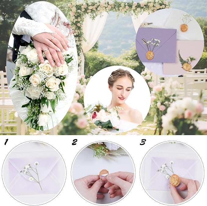 50Pcs Pink Dried Pressed Flowers - Image 5