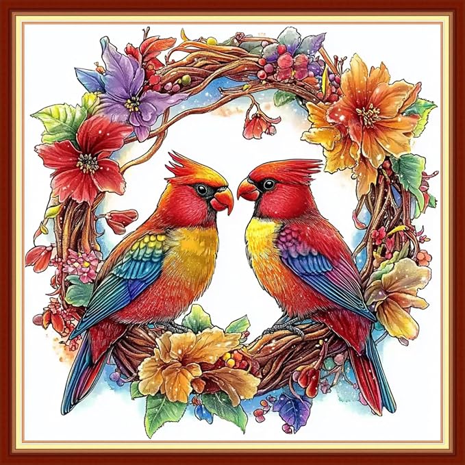 Joyhoor Cross Stitch Kits for Beginners Stamped Cross-Stitch Supplies by JoyhoorCrossStitchKits
