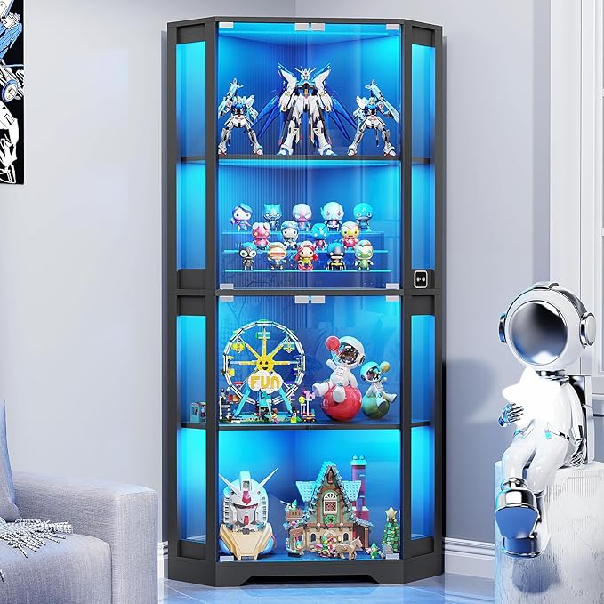 BROTTAR Lighted Corner Display Cabinet by BROTTAR