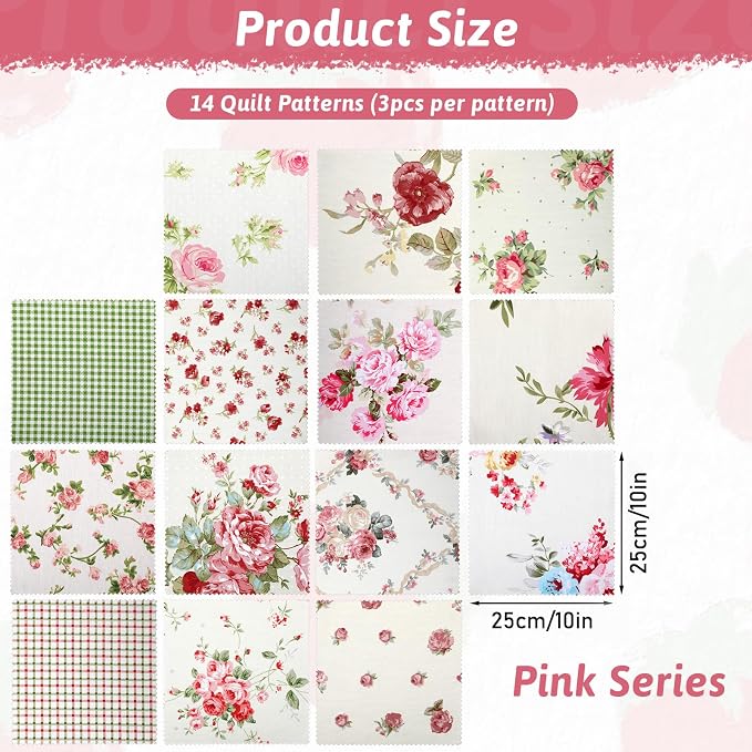 42Pcs Layer Cakes 10 Inch Squares - Image 2