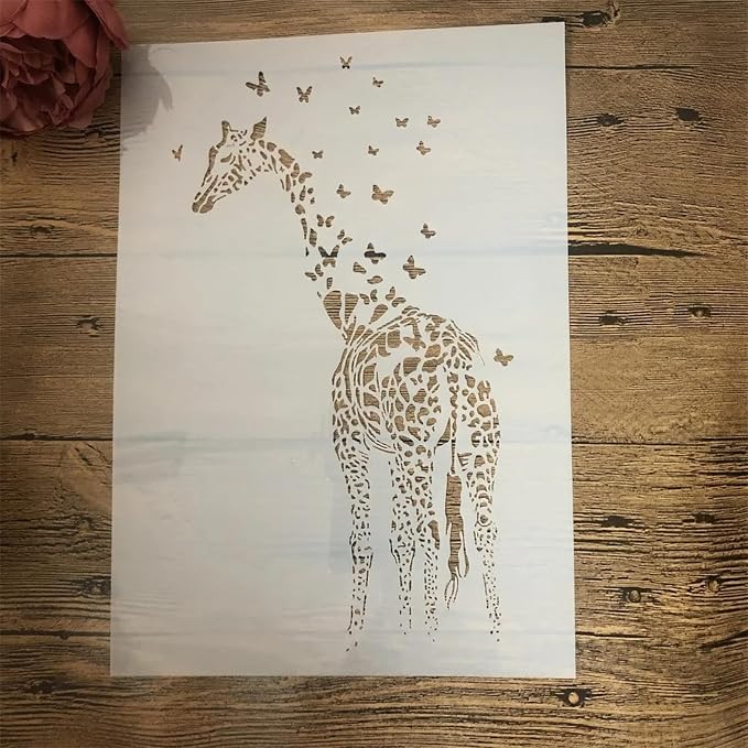 TIAMECH A4 Reusable Giraffe Stencil - Image 3