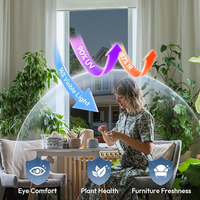 rabbitgoo One Way Privacy Window Film Window Tint - Image 6
