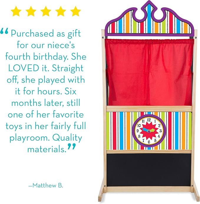 Melissa & Doug Deluxe Puppet Theater - Image 5