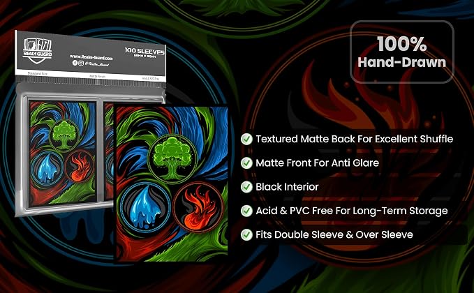 100ct Textured Matte TCG/MTG Card Art Sleeves - Image 5