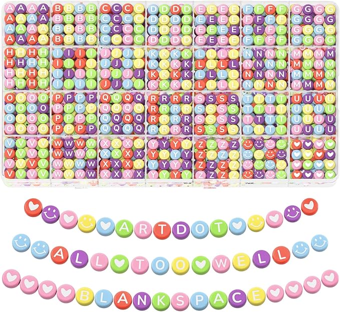 ARTDOT 1400 Pieces Letter Beads by ARTDOT