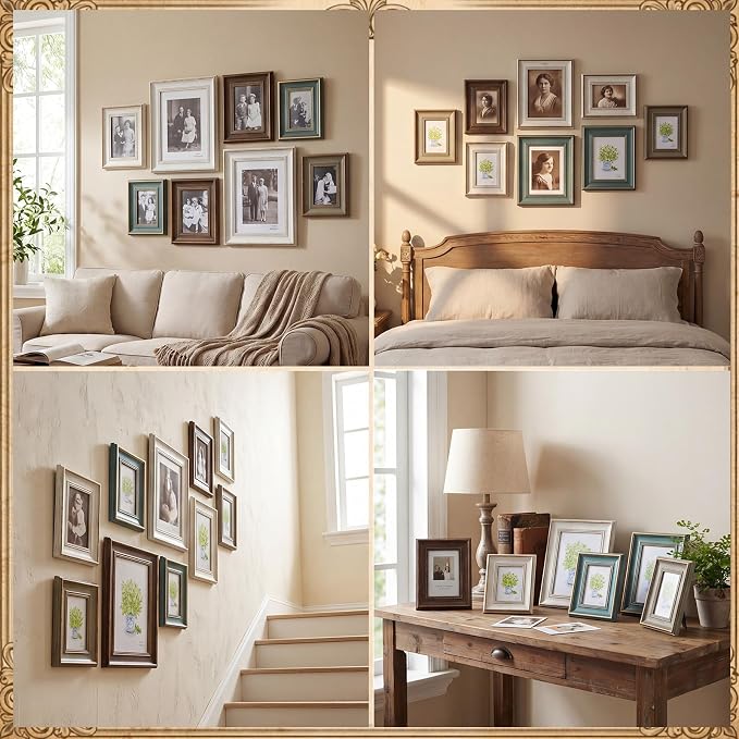 Kathfly 20 Pack Vintage Picture Frames - Image 4