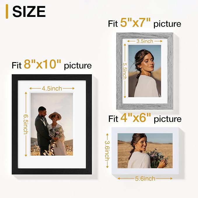 Vittanly 15 Pack Picture Frames Collage Wall Decor, Gallery Frame Set - Image 3