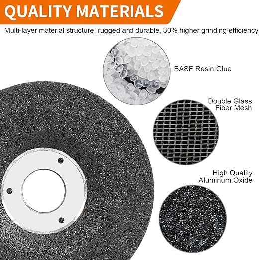 Die Grinder Grinding Wheel,2 inch Angle Grinder Disc 15 Pack with 3/8" Arbor Hole for Metal Drill Rotary Tool