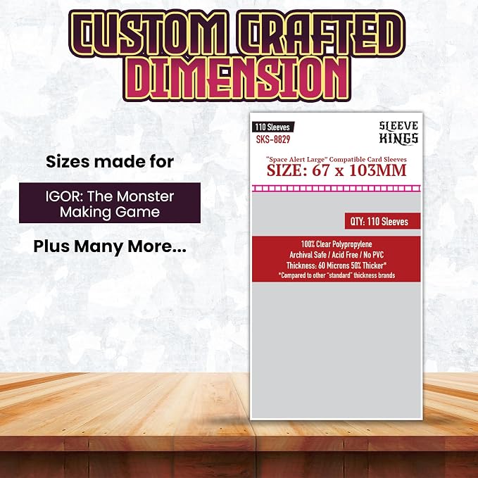 Sleeve Kings Standard Card Sleeves – 110 Count, Large Size, Compatible - Image 3