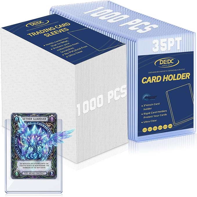 DEDC 1000 Card Sleeves Load Holder Storage by DEDC